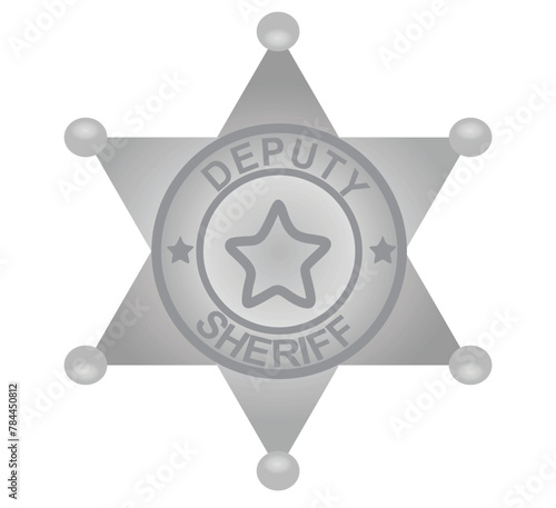 Deputy sheriff badge. vector illustration