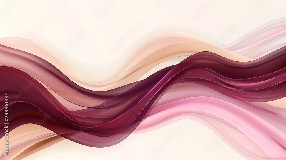 Luxurious burgundy waves mingle with mauve on white for an elegant vector backdrop. Luxurious burgundy waves mingle with mauve on white for an elegant vector backdrop.