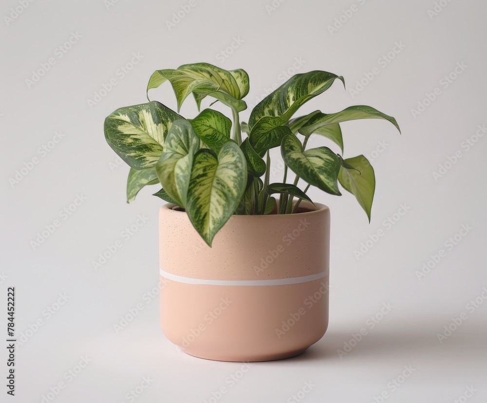 Potted plant with green leaves Potted plant with green leaves