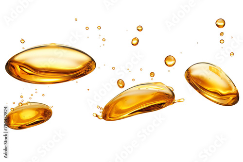 Symphony of Liquid Elegance. On White or PNG Transparent Background. photo