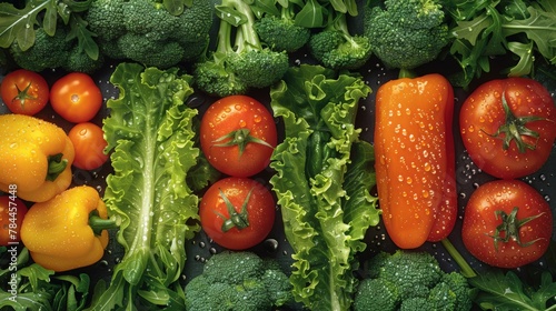 Assorted vegetables laid out on a table