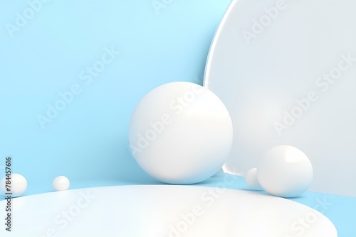 white eggs on blue background made by midjourney
