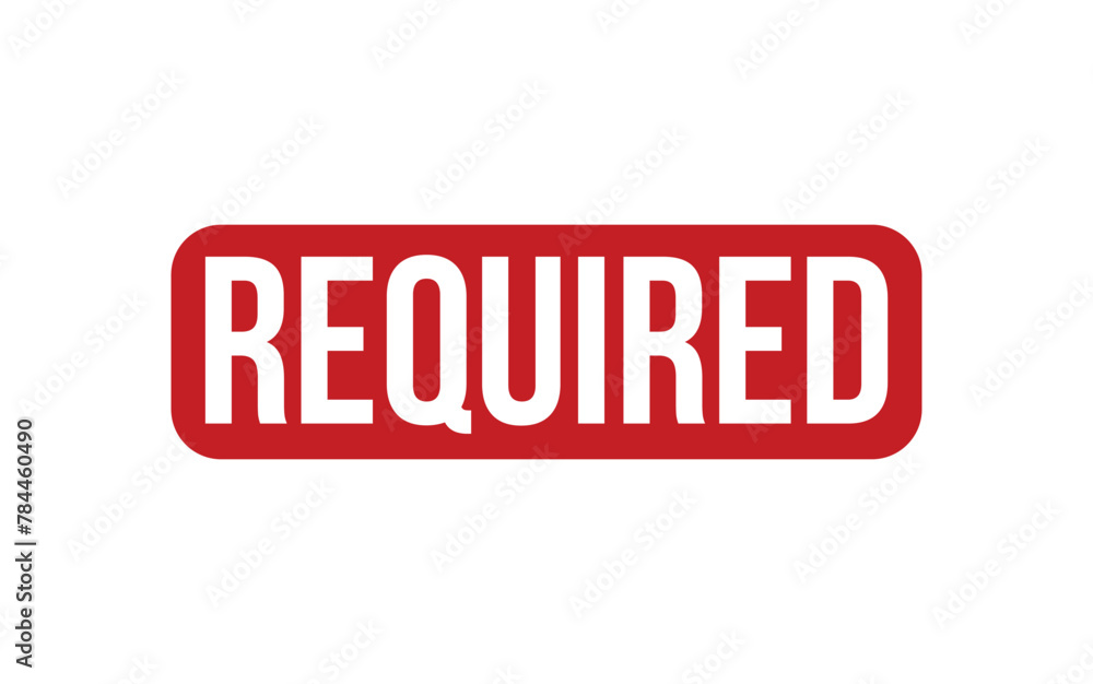 Required Stamp. Red Required Rubber grunge Stamp Required Stamp. Red Required Rubber grunge Stamp