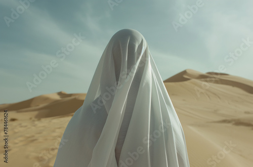 Desert Whisper - Cloaked in White