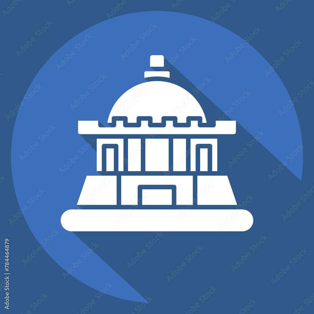 Icon Tashkent. related to Capital symbol. long shadow style. simple design editable. simple illustration Icon Tashkent. related to Capital symbol. long shadow style. simple design editable. simple illustration
