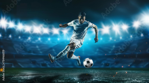 soccer player kicking ball © Cedric