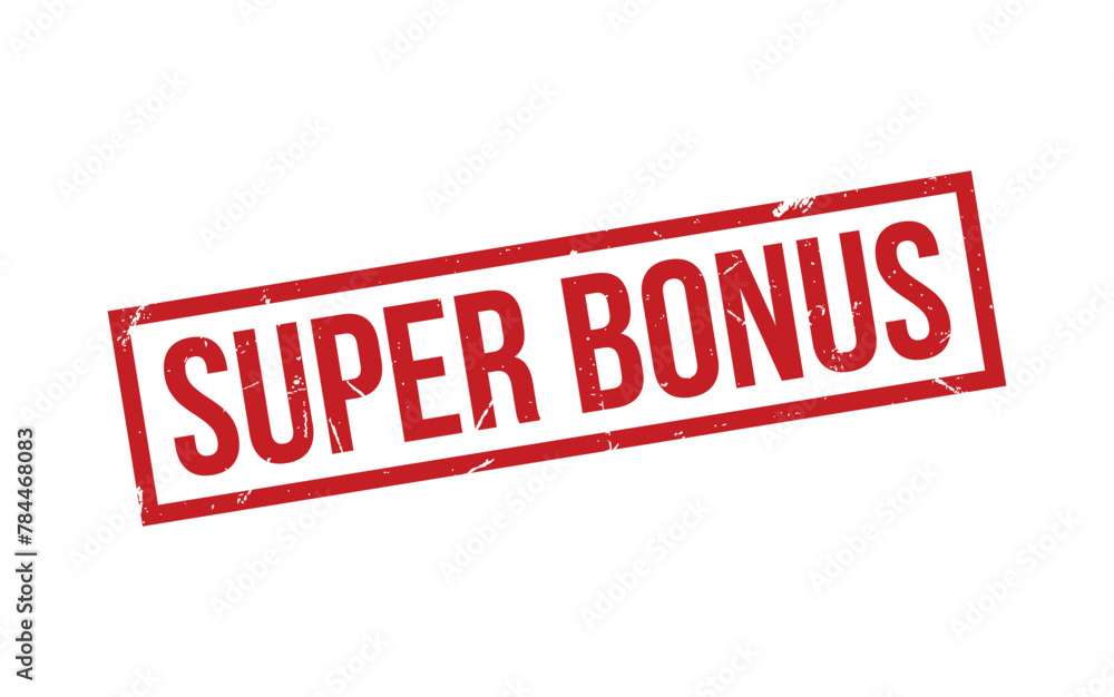 Fototapeta premium Super Bonus Stamp. Super Bonus Rubber grunge Stamp Seal