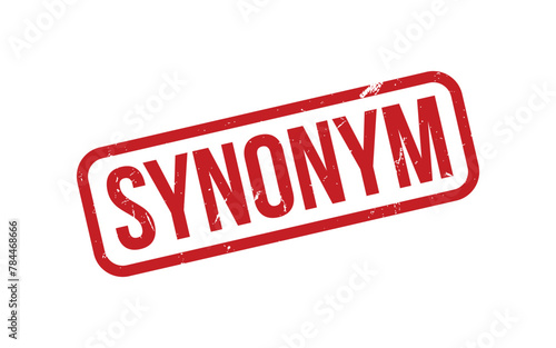 Obraz na plátně Synonym Stamp. Synonym Rubber grunge Stamp Seal