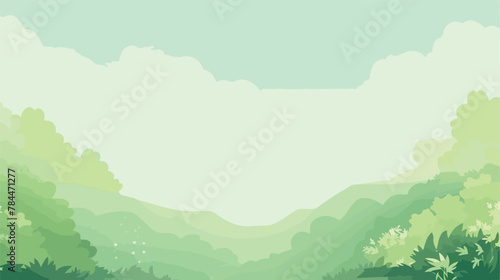 Pale green gradient background .. 2d flat cartoon v