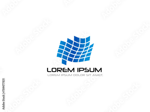 Sustainable Power Emblem. Solar Panel Logo Design.Solar Energy Symbol for Environmental Advocacy Groups
