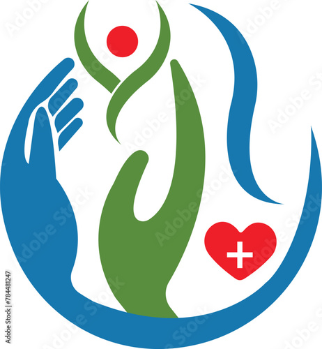 A white cross enclosed in a green circle, symbolizing healthcare and wellness, universally recognized as a sign of medical facilities and services.