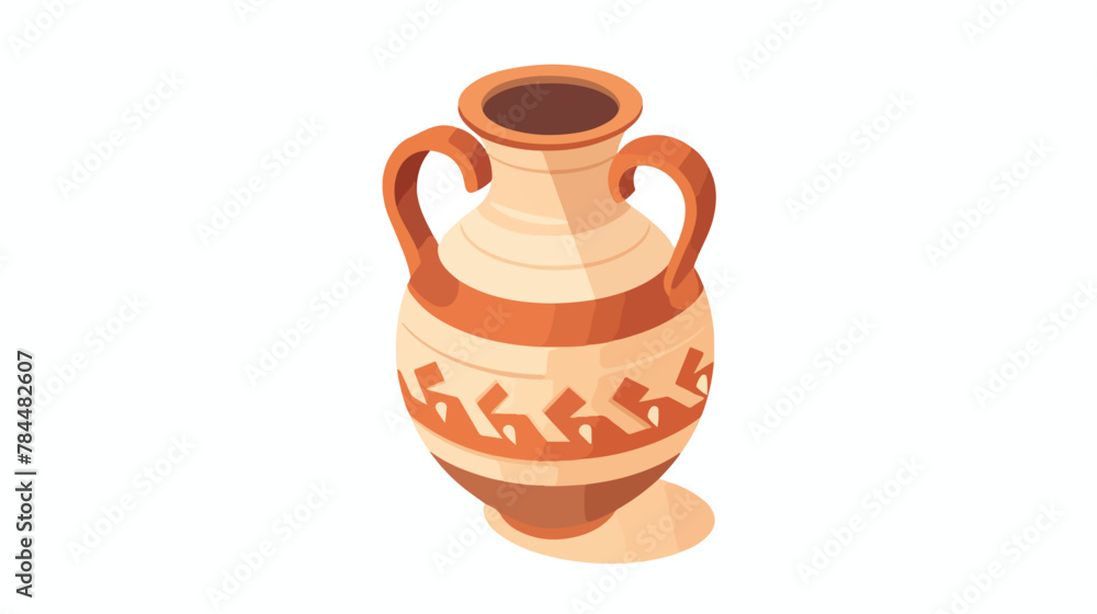 Pottery amphora icon. Isometric of Pottery amphora