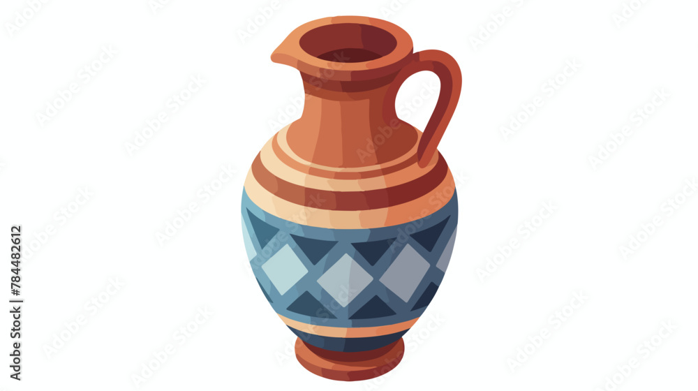 Pottery amphora icon. Isometric of Pottery amphora