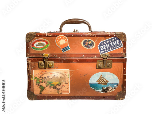 Vintage Suitcase Travel Stickers