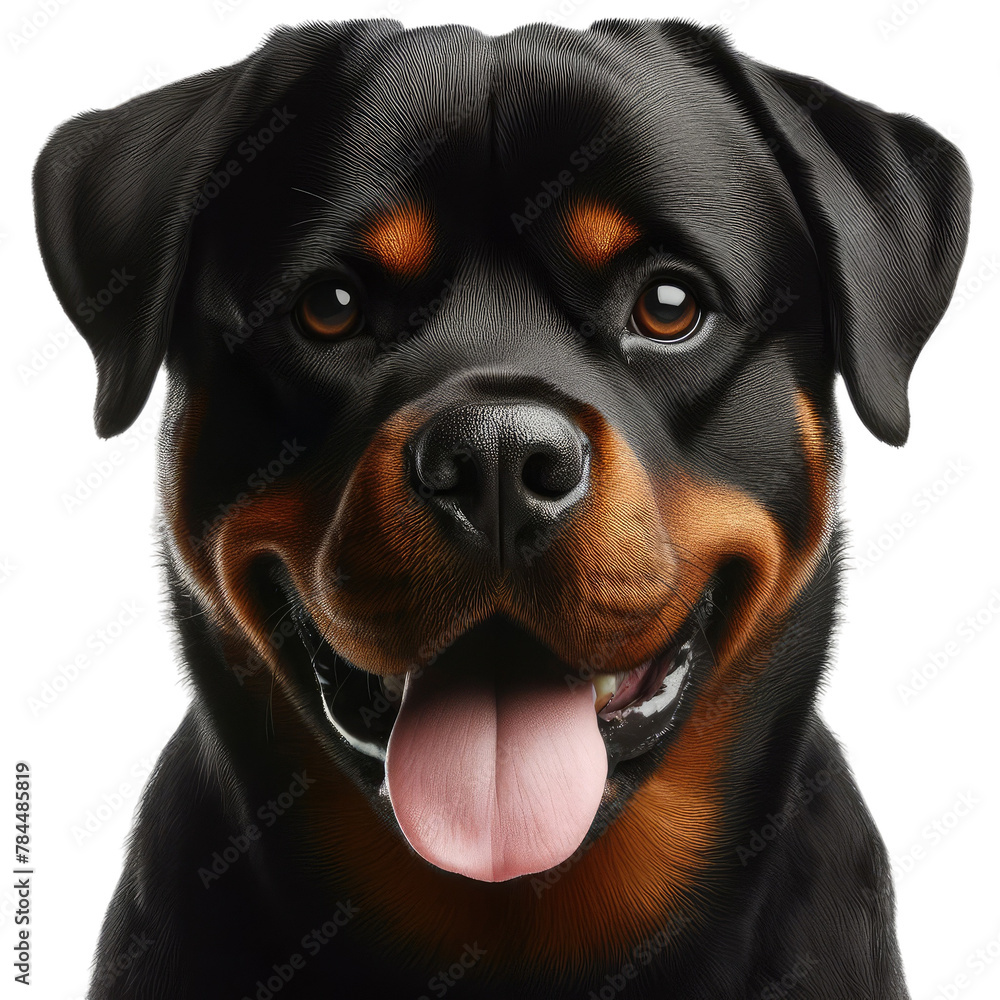 Fototapeta premium Isolated Cute Funny Animal on a Clear PNG Canvas, Generative AI