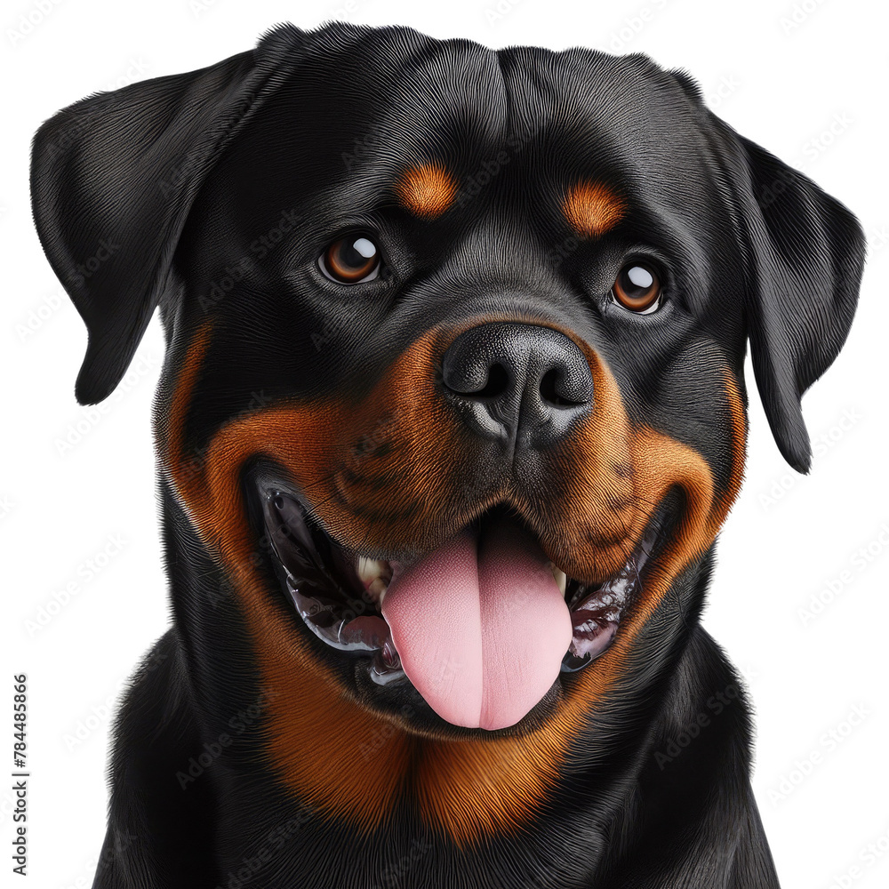 Fototapeta premium Isolated Cute Funny Animal on a Clear PNG Canvas, Generative AI