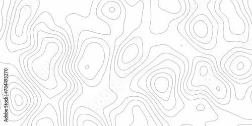 Topographic map background geographic line map with seamless ornament design. The black on white contours vector topography stylized height of the lines map.
