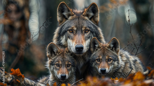 Mother Wolf and Cubs