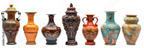 Isolated Set of Antique Vases