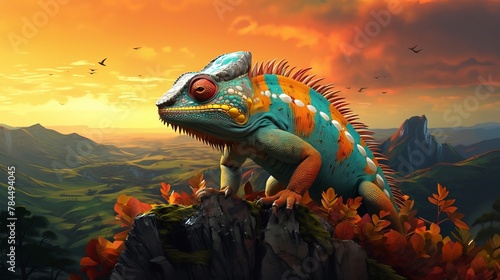 Chameleon Charm  Mesmerizing Images of Colorful Reptilian Wonders