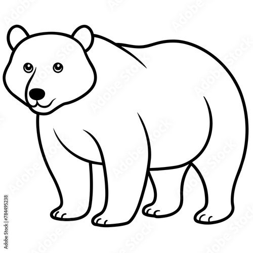 polar bear vector illustration mascot bear silhouette vector icon svg characters Holiday t shirt black bear drawn trendy logo Vector illustration bear on a white background eps png line art