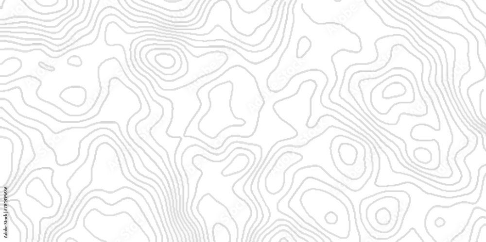 Geographic mountain contours vector abstract background, topographic contours map background with geometric lines, Blank Detailed Topographic Contour Map.	