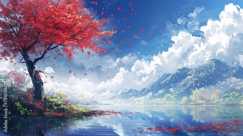 Beautiful Background Wallpaper of Nature © FantasyDreamArt