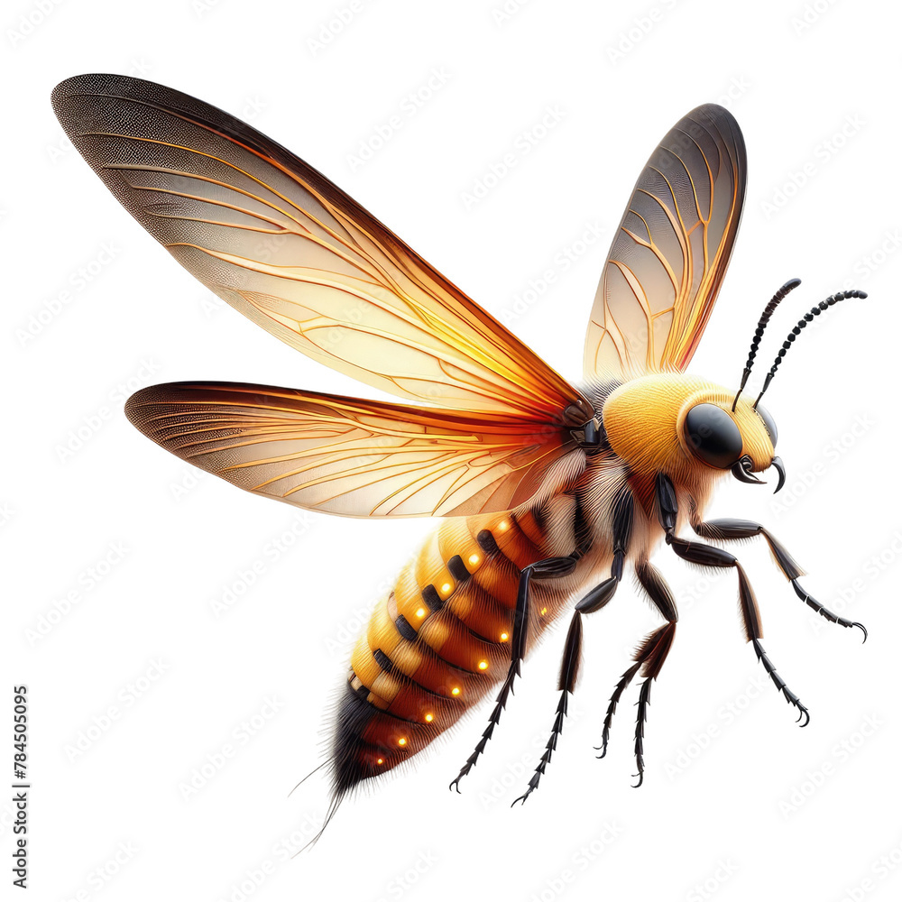Isolated  Insect on a Clear PNG Canvas, Generative AI - obrazy, fototapety, plakaty 