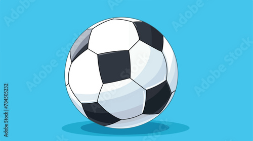 Soccer ball icon. Flat illustration of soccer ball