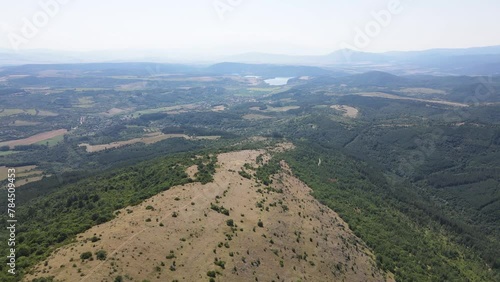 Amazing Summer Landscape of Rudina mountain, Pernik Region, Bulgaria photo