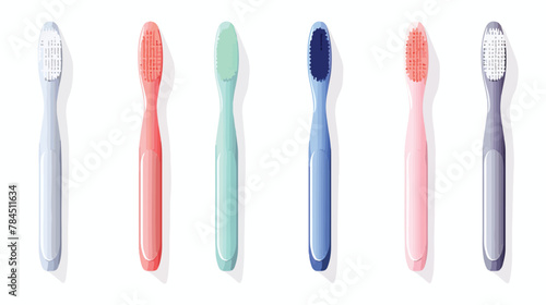 Stomatology toothbrush icon. Realistic illustration