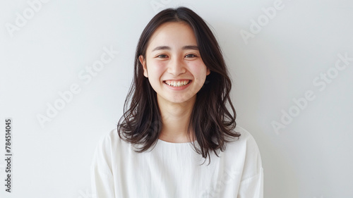 若い日本人の女性ポートレイト　
Young Japanese woman's portrait.
[Generative AI]　 photo