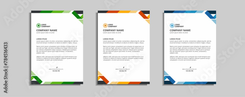 modern corporate letterhead template design