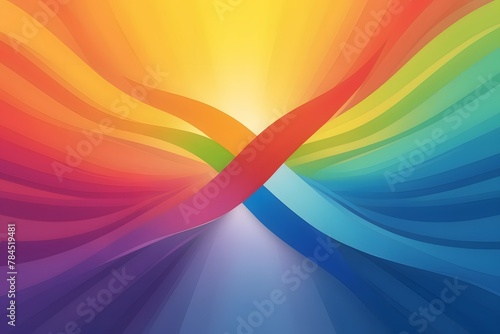 World autism awareness day background. Rainbow colored infinity symbol of autism disorder, adhd, neurodiversity #784519481