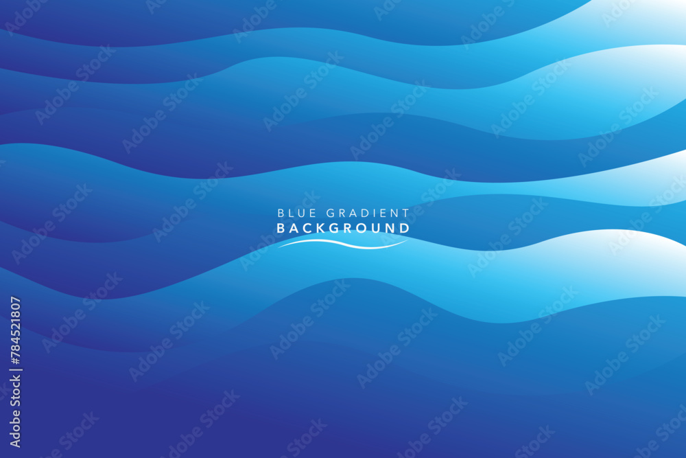 blue wave gradient abstract background