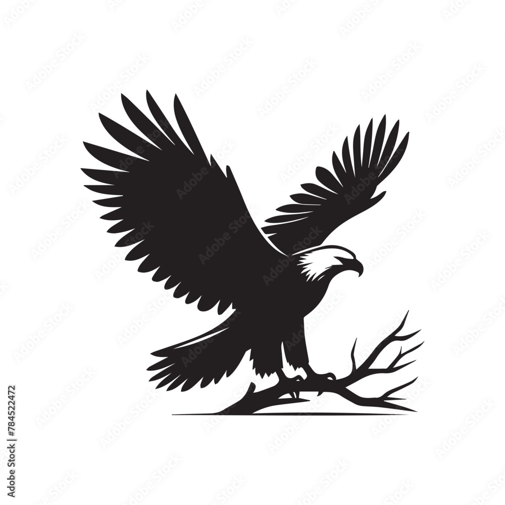 flying eagle silhouette flying eagle silhouette