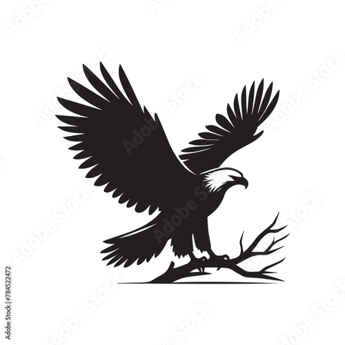 flying eagle silhouette