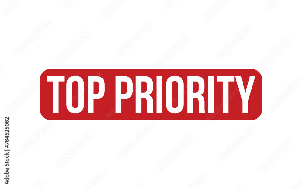 Top Priority Stamp. Red Top Priority Rubber grunge Stamp Top Priority Stamp. Red Top Priority Rubber grunge Stamp