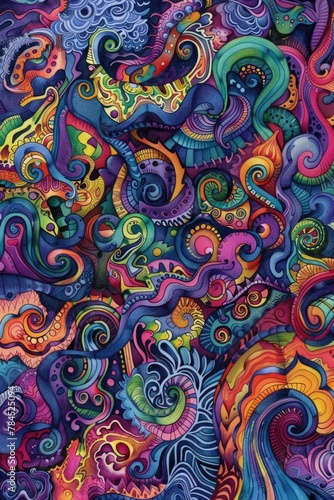 colourful doodle