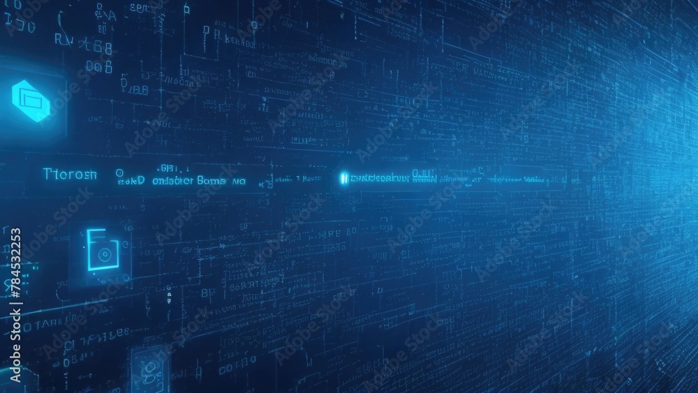 Beautiful blue technological background. Beautiful blue technological background.