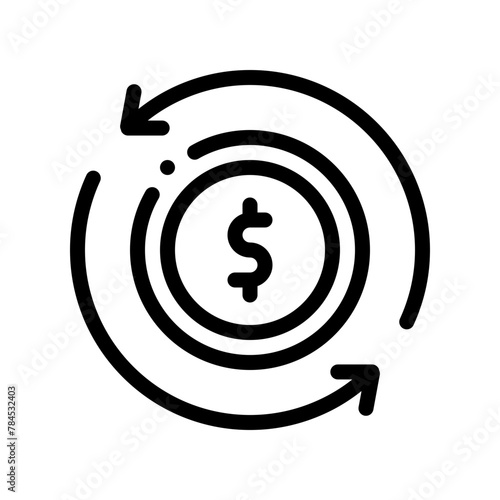 cash flow line icon