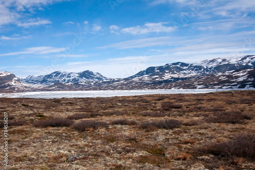 View of the Hallingskarvet National Park Norway, Scandinavia, Europe