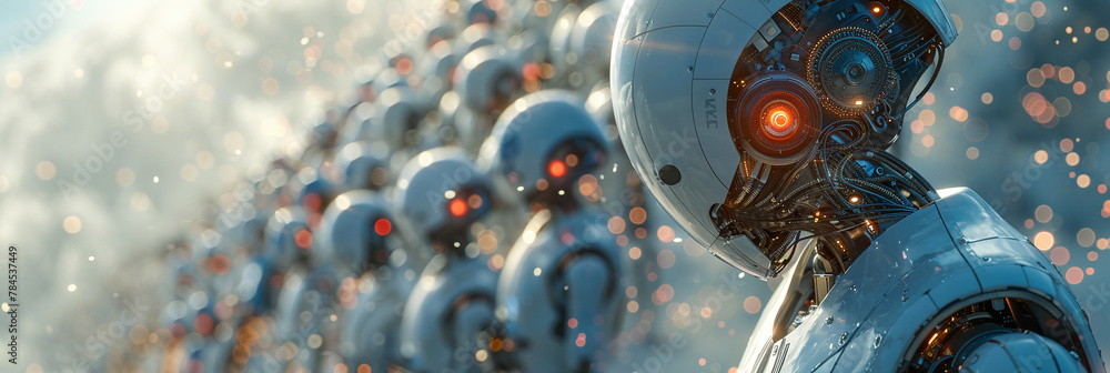 Teamwork of Diverse Robots in Business Background