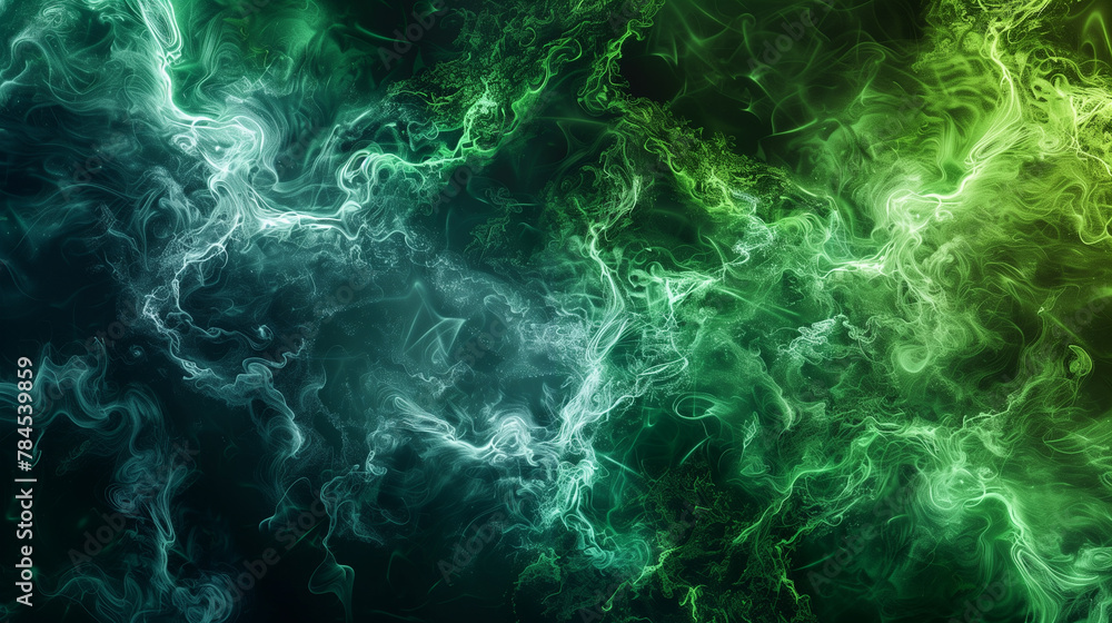 green smoke on black background green smoke on black background