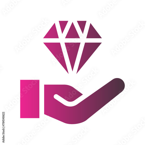 value proposition flat gradient icon