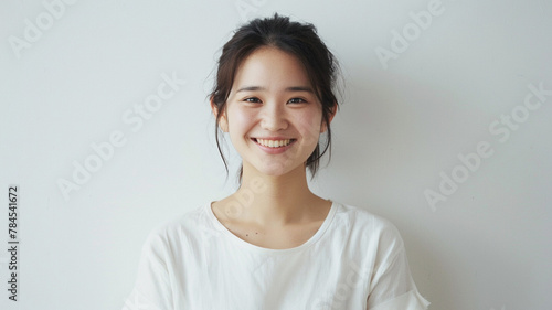 若い日本人の女性ポートレイト 
Young Japanese woman's portrait
[Generative AI]　　
 photo