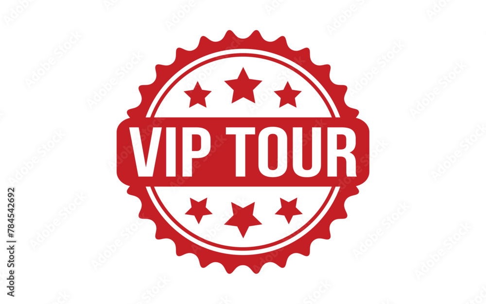VIP Tour Stamp. Red VIP Tour Rubber grunge Stamp VIP Tour Stamp. Red VIP Tour Rubber grunge Stamp