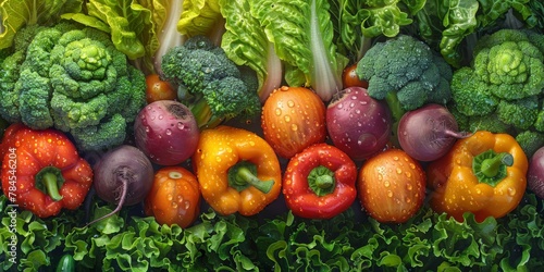 Group of vegetables arranged together