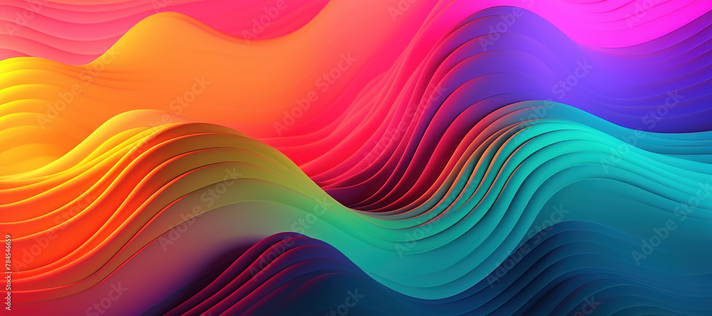 colorful wave pattern, gradation 178 colorful wave pattern, gradation 178