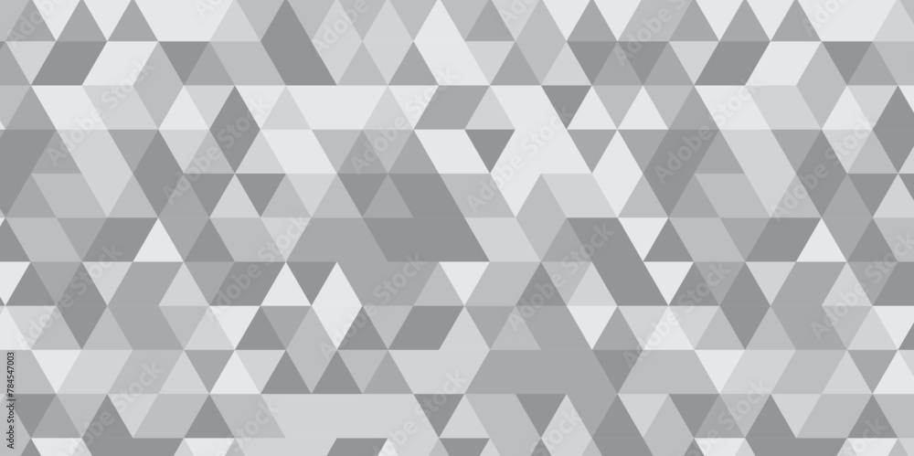Abstract geometric white and gray background seamless mosaic and low polygon triangle texture wallpaper. Triangle shape retro wall grid pattern geometric ornament tile vector square element. Abstract geometric white and gray background seamless mosaic and low polygon triangle texture wallpaper. Triangle shape retro wall grid pattern geometric ornament tile vector square element.
